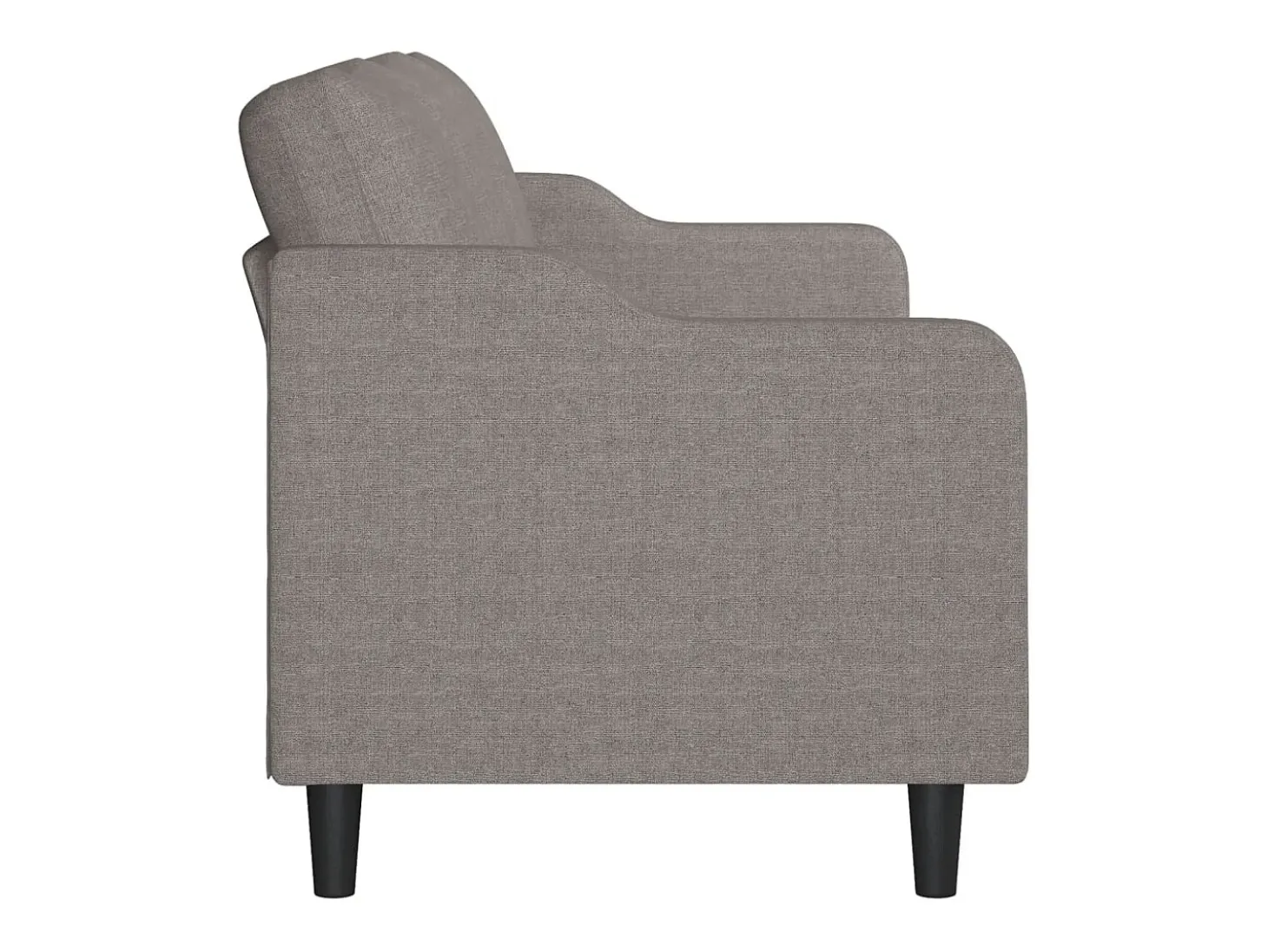 Sofá de 3 lugares tecido 180 cm cinzento-acastanhado PT840368