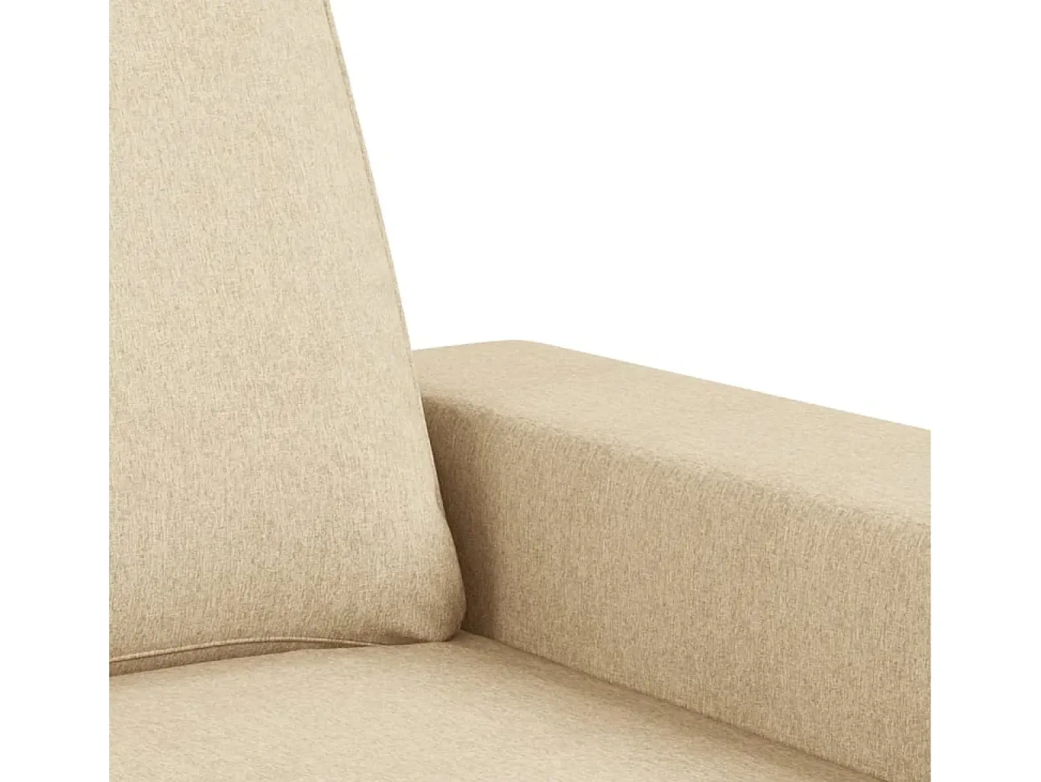 Sofá de 2 lugares tecido 140 cm cor creme
