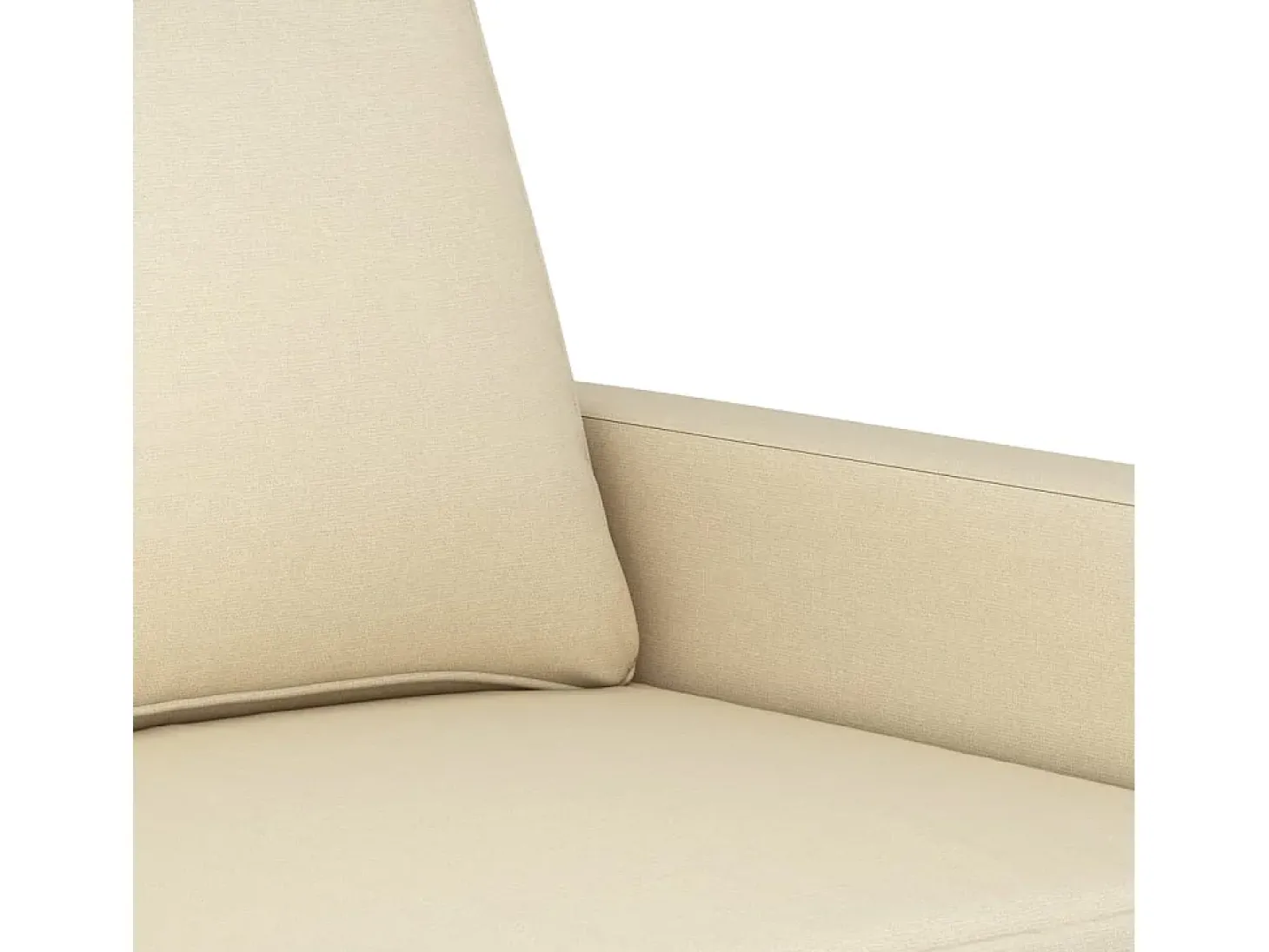 Sofá de 2 lugares tecido 140 cm cor creme