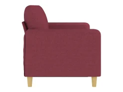 Sofá de 3 lugares tecido 180 cm vermelho tinto PT206253