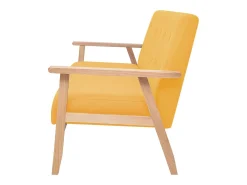 Sofá de 3 lugares tecido amarelo PT495100
