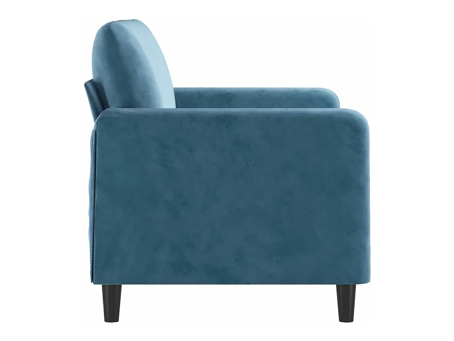 Sofá de 2 lugares veludo 120 cm azul PT496013