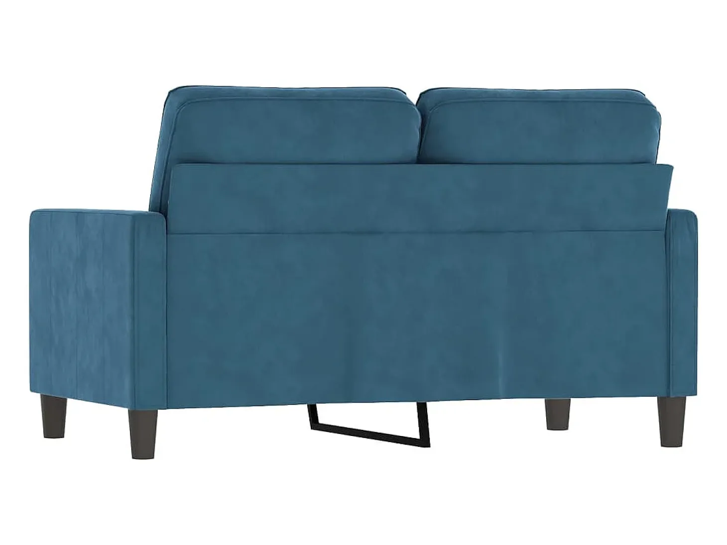 Sofá de 2 lugares veludo 120 cm azul PT606640