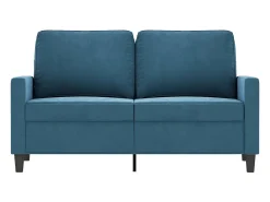 Sofá de 2 lugares veludo 120 cm azul PT606640