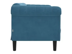 Sofá de 2 lugares veludo azul PT543877