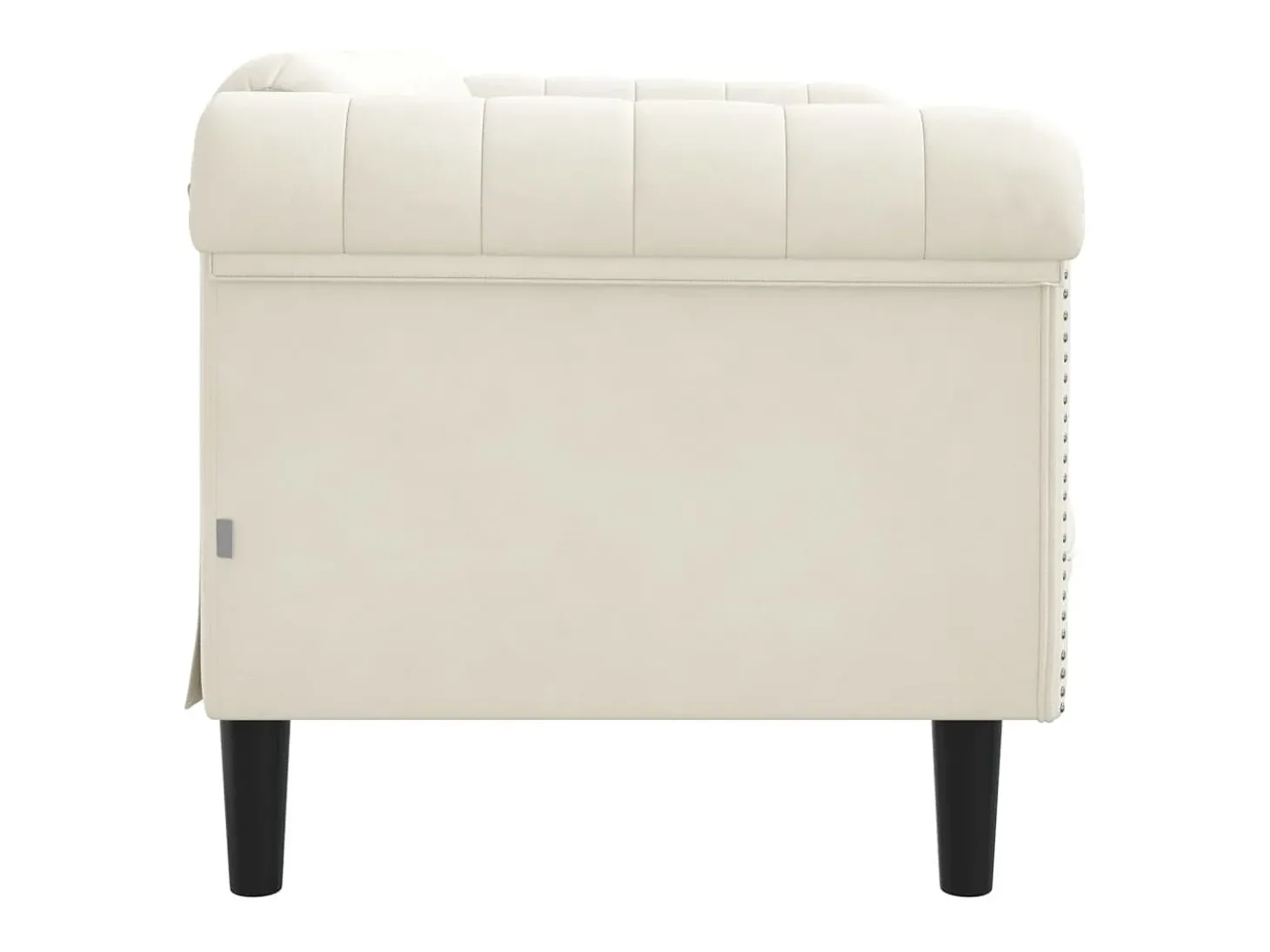 Sofá de 2 lugares veludo creme PT912725