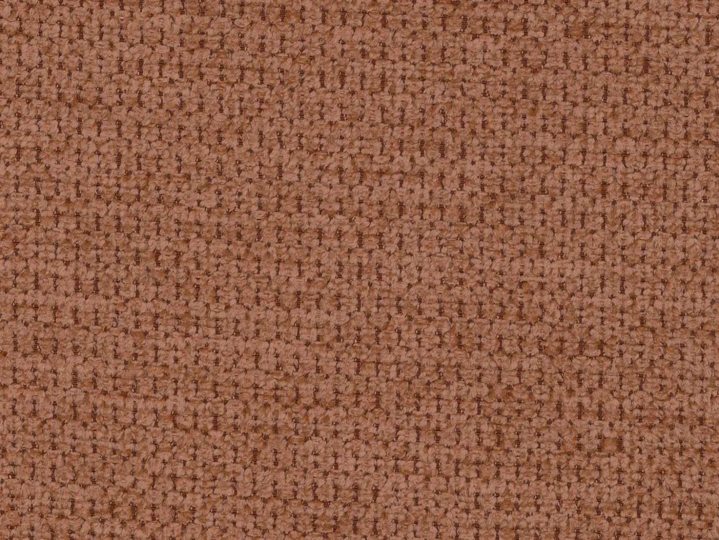 Sofá de canto direito convertível tecido texturizado terracota AMELIA