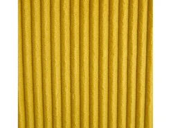 Sofá de canto em veludo - Sofá de canto com iluminação LED e 4 almofadas - Porta USB e apoios de braços - amarelo