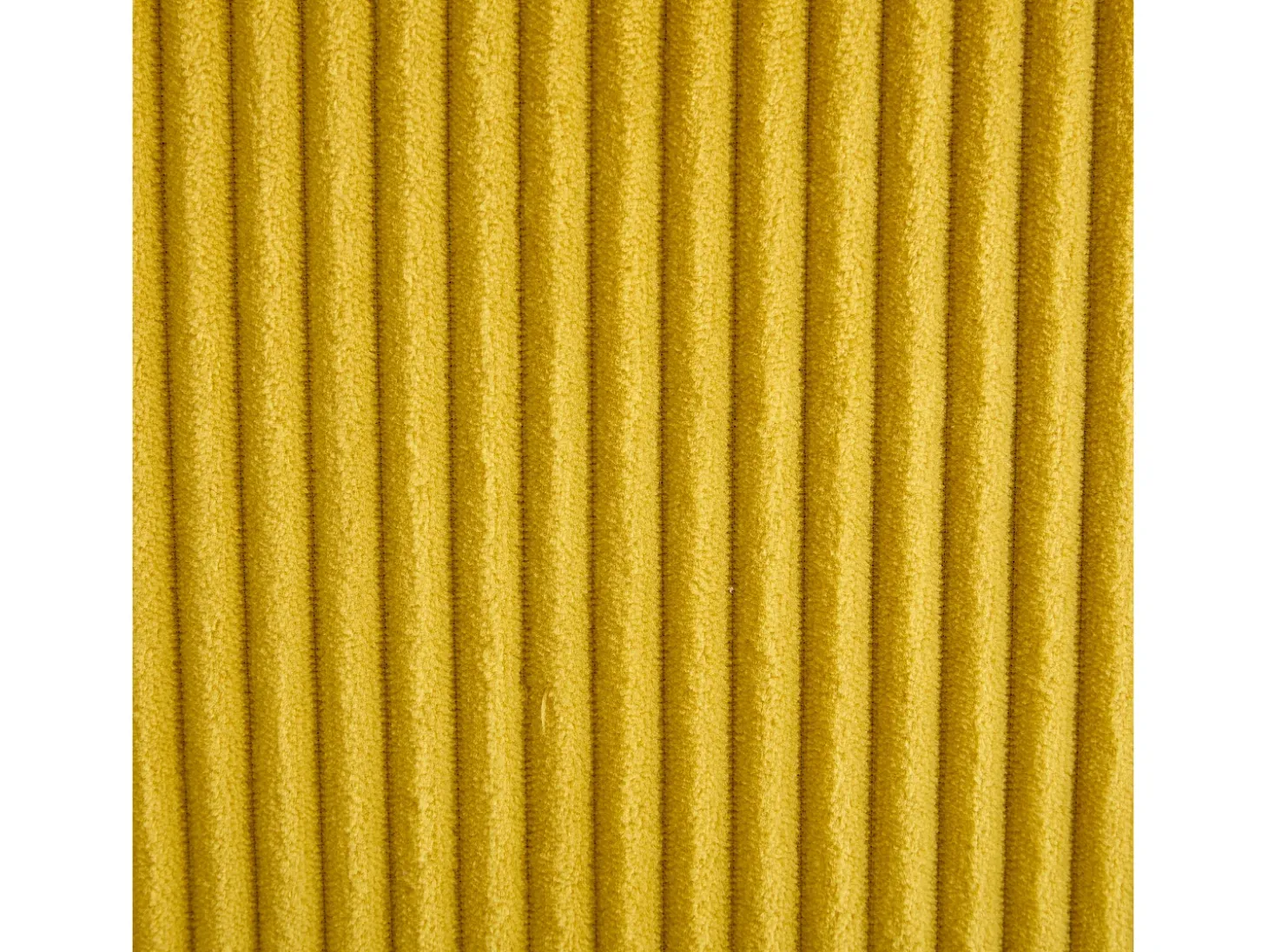 Sofá de canto em veludo - Sofá de canto com iluminação LED e 4 almofadas - Porta USB e apoios de braços - amarelo