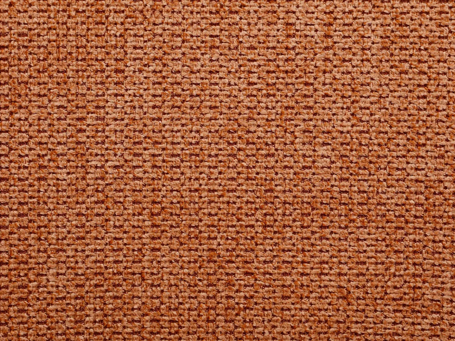 Sofá de canto esquerdo conversível em tecido texturizado terracota VAVERDO