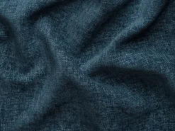 Sofá de canto esquerdo convertível tecido texturizado azul DAVISO