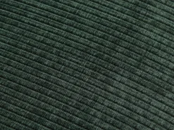 Sofá de canto esquerdo em veludo canelado verde abeto TIRONO da Maison Céphy