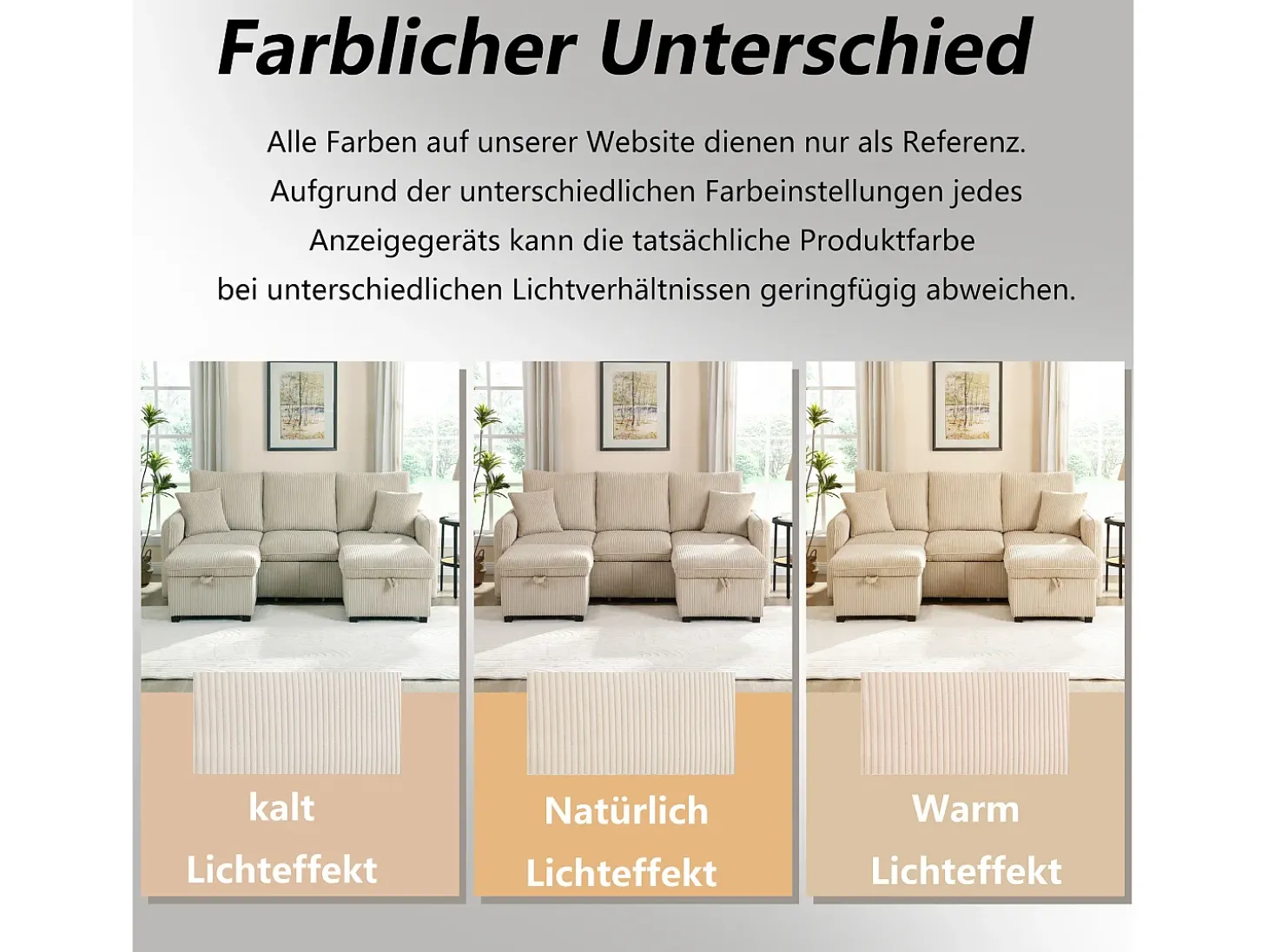 Sofá de canto estofado - 188 x 82 x 86 cm - 3 lugares - 2 apoios para os pés com armazenamento + 2 gavetas - veludo - cinza