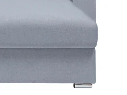 Sofá de canto reversível convertível abertura rápida tecido cinzento - 160 cm - 14 cm - CALITO