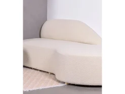 Sofá de design em tecido bouclé - Mozart - Branco