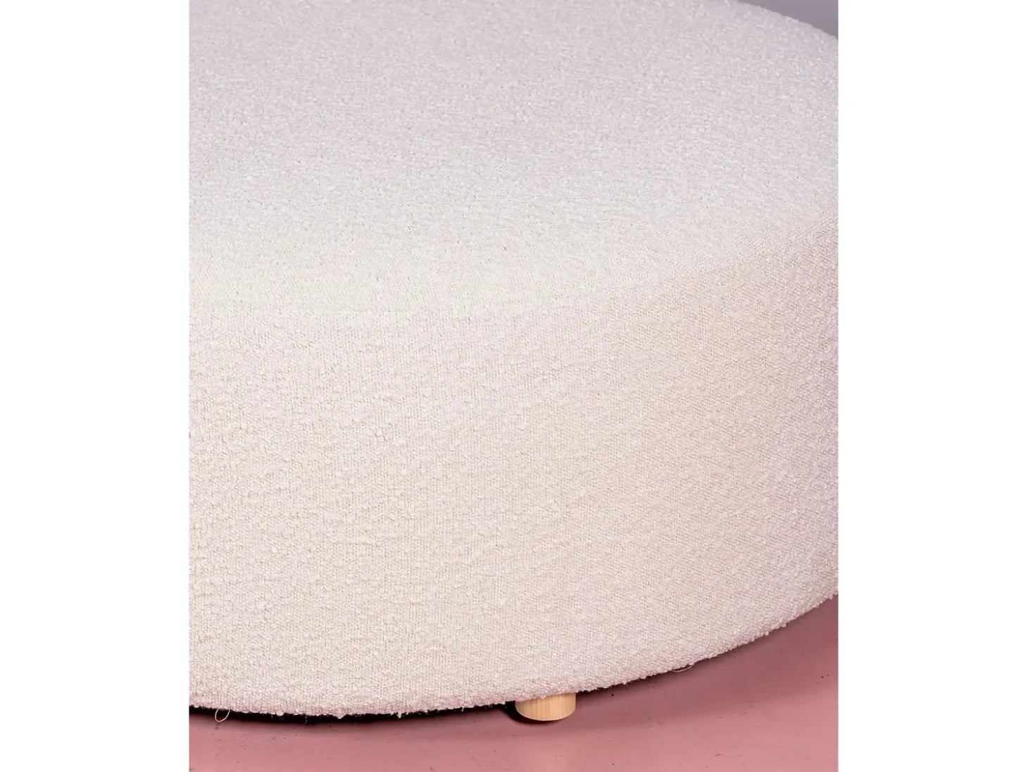 Sofá de design em tecido bouclé - Mozart - Branco