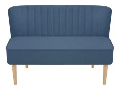 Sofá de tecido 117x55,5x77 cm azul PT953863
