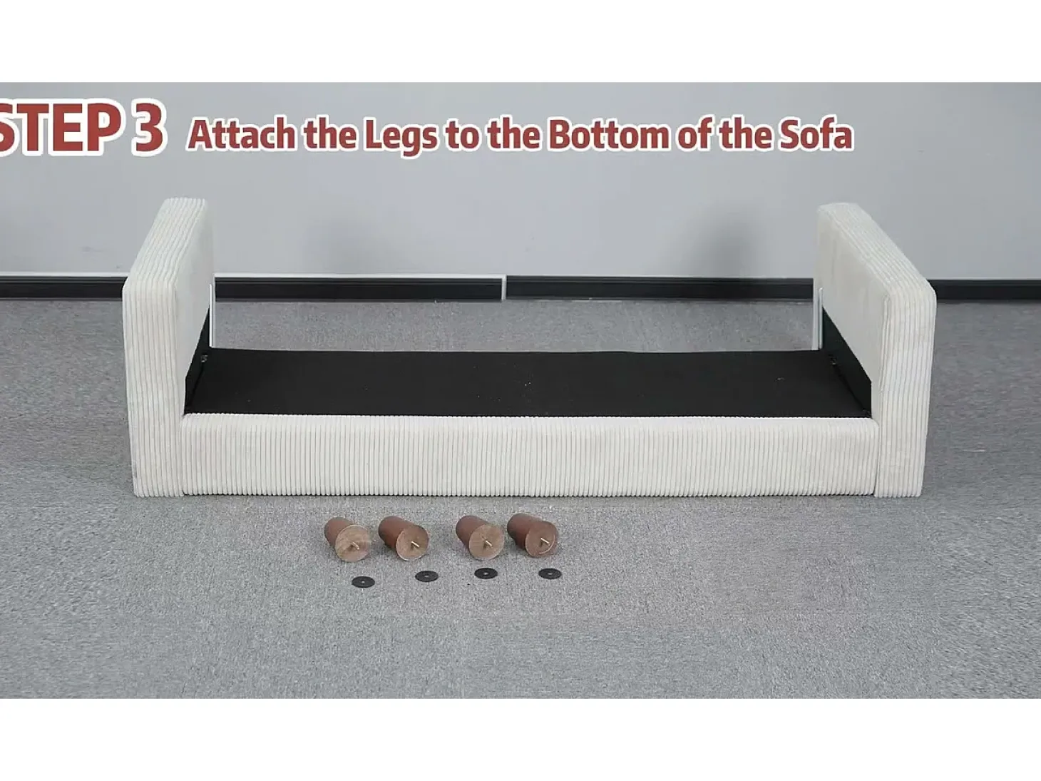 Sofá de veludo de 2 -sete, com 2 almofadas, assentos profundos de 56cm, 178x76x89cm, bege