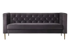 Sofá fixo de veludo 