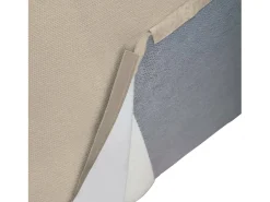 Sofá fixo Dgatta, Sofá modular grande de 2 lugares com península direita, 100% Fabricado na Itália, Sofá de tecido moderno, 240x170h70 cm, Taupe