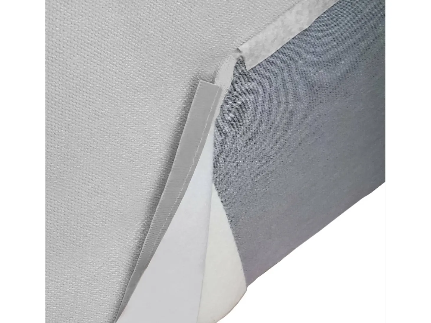 Sofá fixo Dlorenz, sofá modular de 2 lugares com península direita, 100% Fabricado na Itália, Sofá de tecido moderno, 220x170h70 cm, Cinza