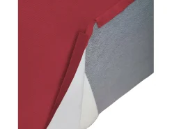 Sofá fixo Lidia, Sofá modular grande de 2 lugares com península direita, 100% Fabricado na Itália, Sofá de tecido moderno, 240x170h70 cm, Vermelho