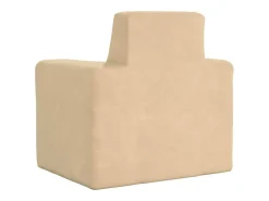 Sofá infantil pelúcia macia cor creme PT241682