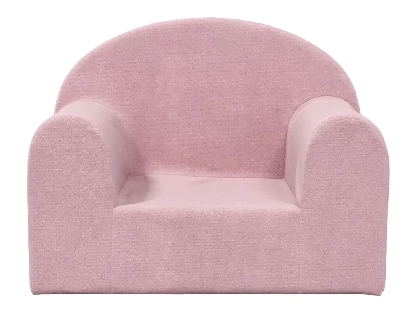 Sofá infantil pelúcia macia rosa PT341194