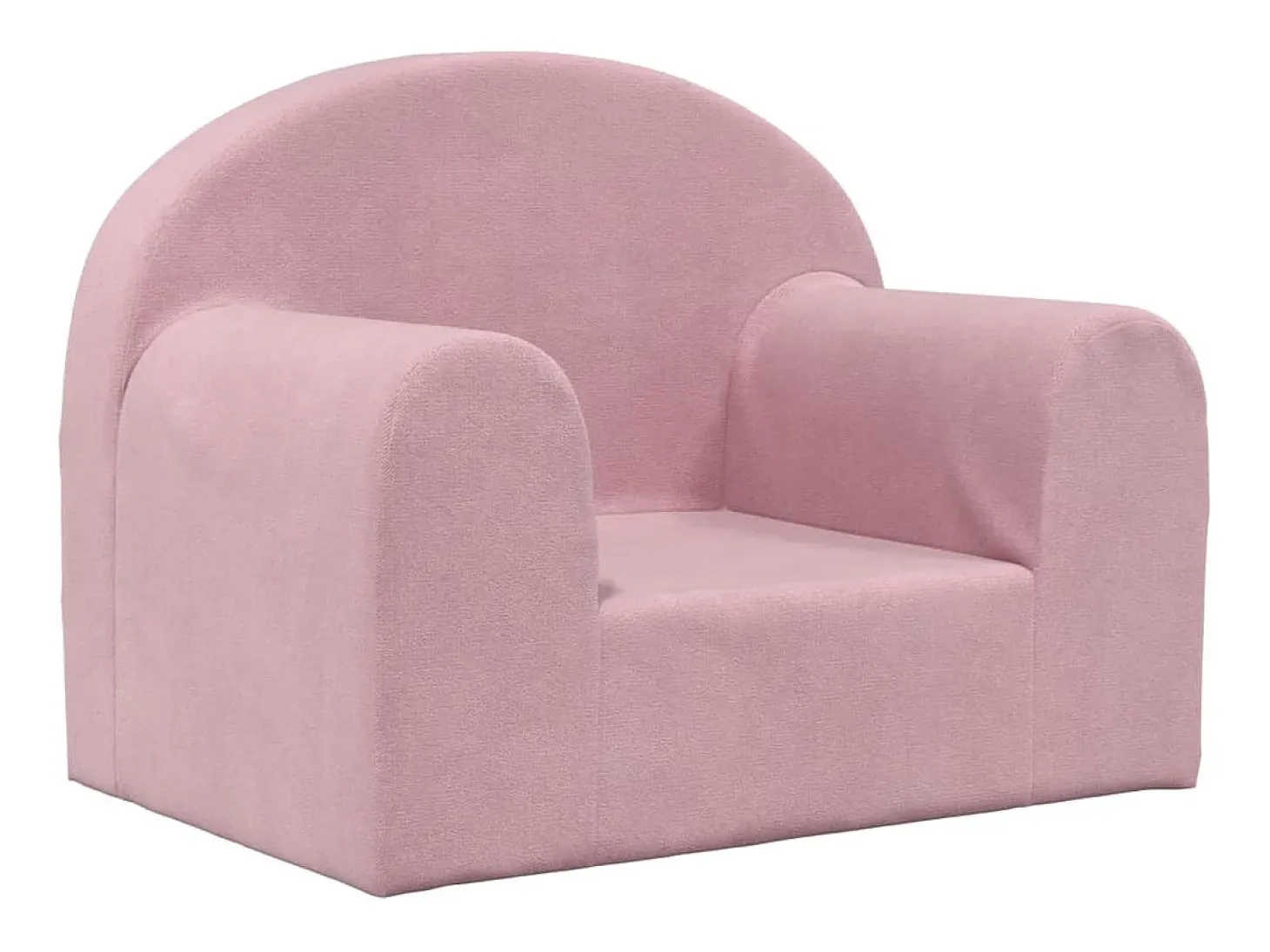 Sofá infantil pelúcia macia rosa PT341194