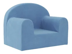 Sofá infantil pelúcia macia azul PT142269