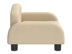 Sofá infantil 50x40x30 cm tecido cor creme PT436457