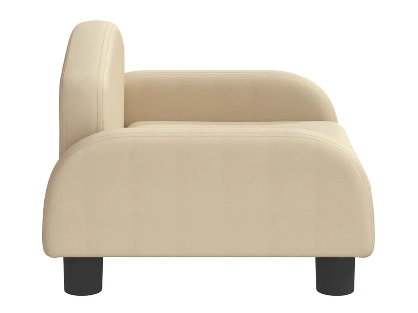Sofá infantil 50x40x30 cm tecido cor creme PT436457