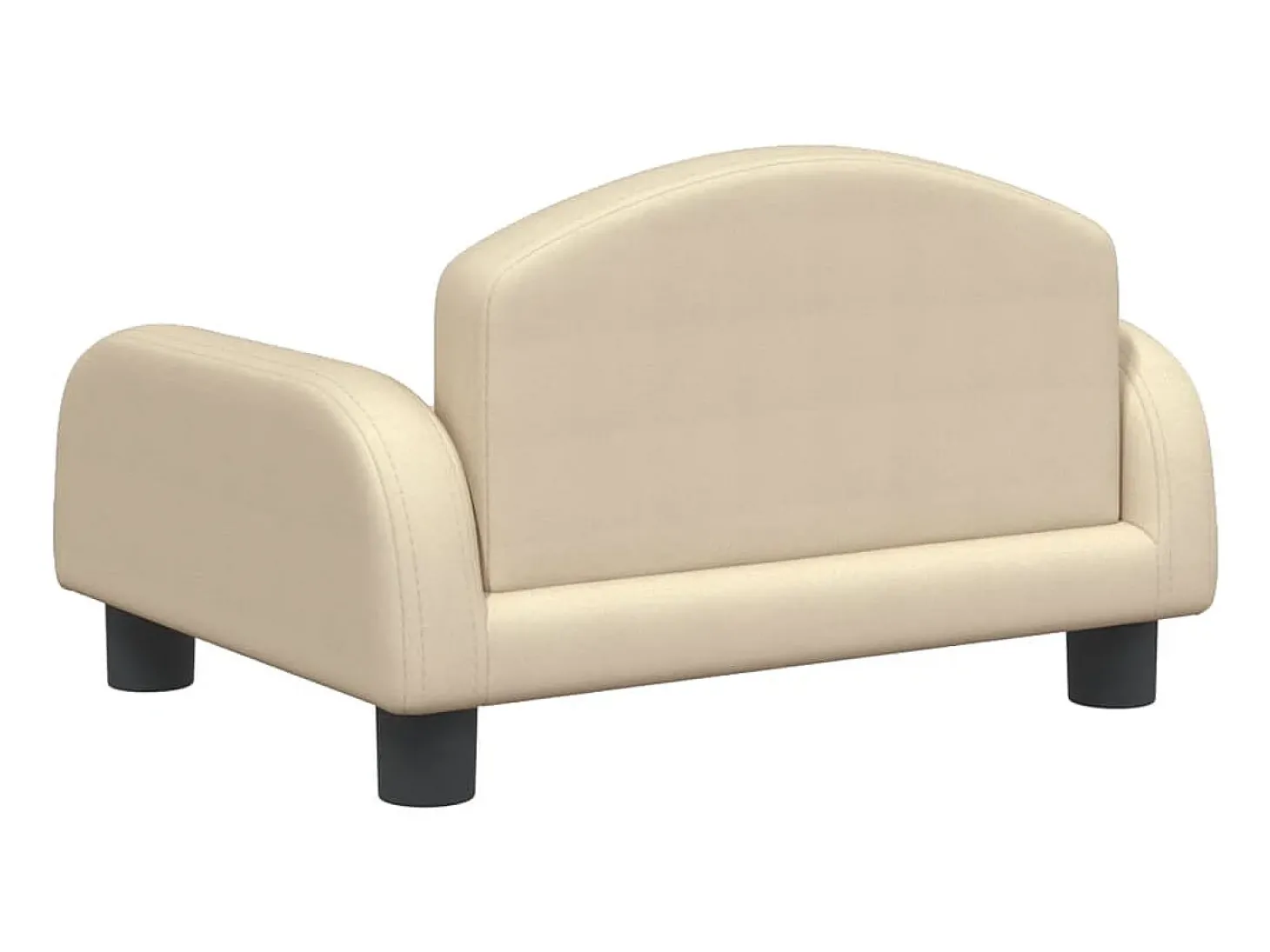 Sofá infantil 50x40x30 cm tecido cor creme PT436457