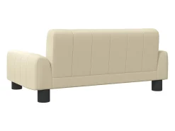 Sofá infantil 70x45x30 cm tecido cor creme PT405833