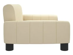 Sofá infantil 70x45x30 cm tecido cor creme PT405833