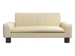 Sofá infantil 70x45x30 cm tecido cor creme PT405833