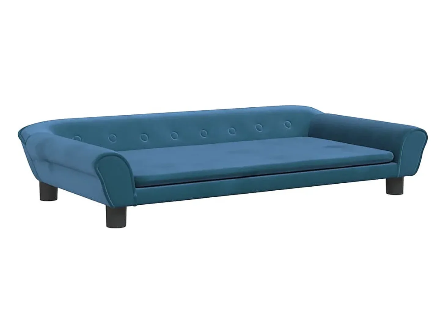 Sofá infantil 100x50x26 cm veludo azul PT146081