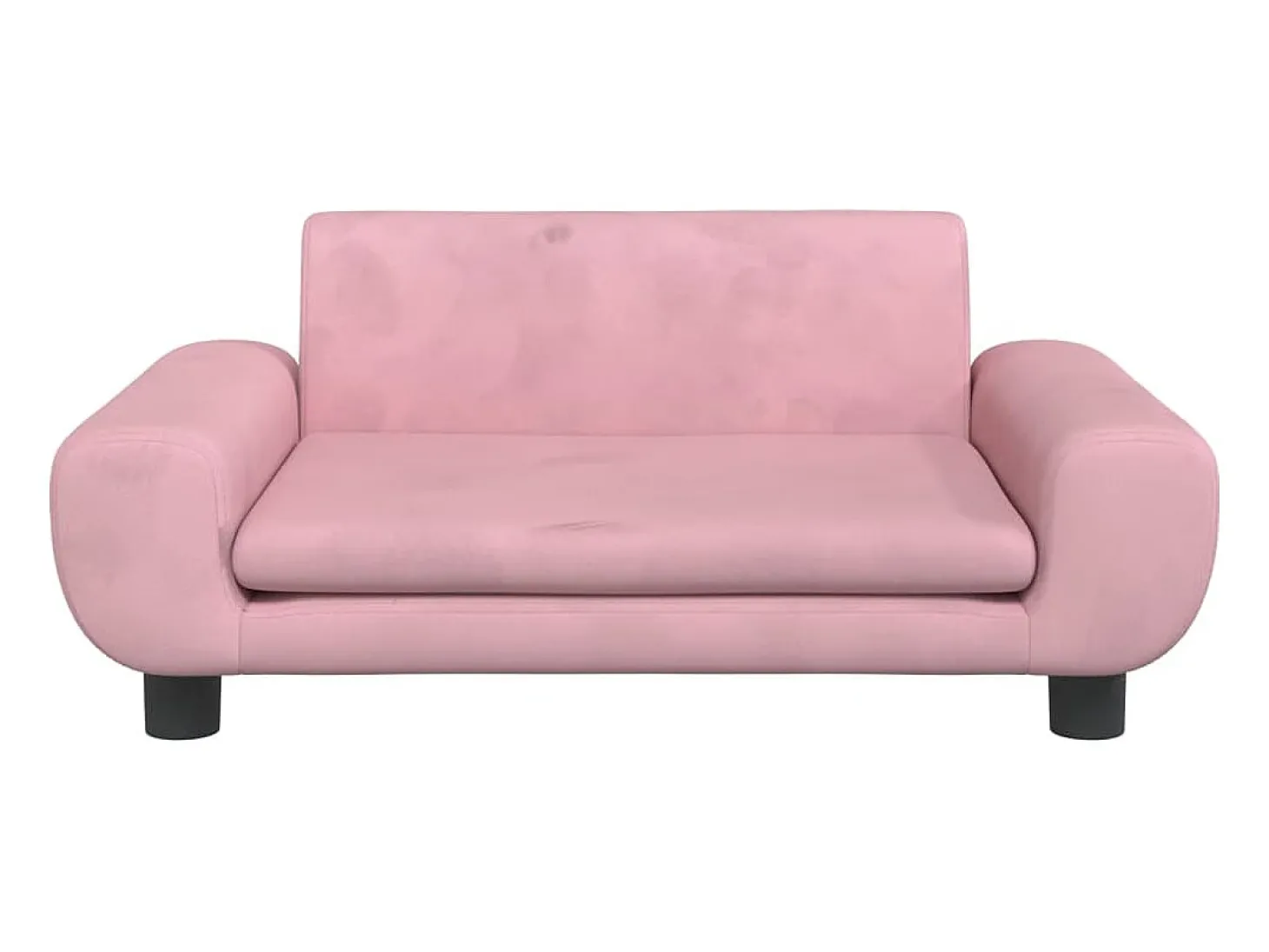 Sofá infantil 70x45x33 cm veludo rosa PT689266