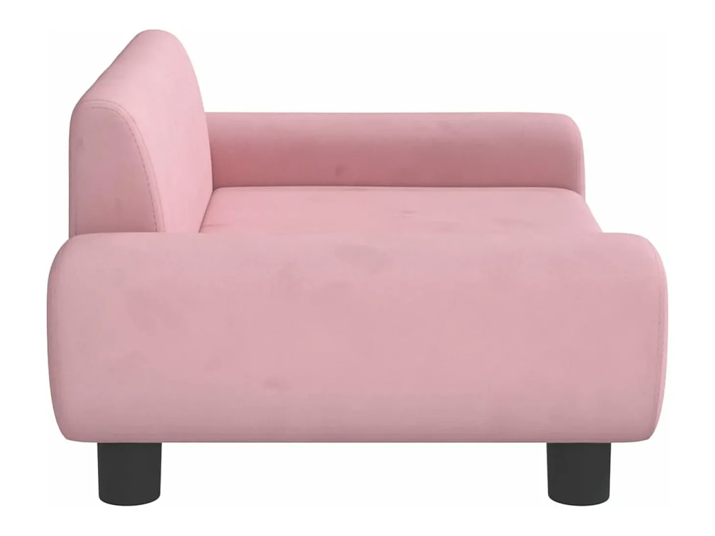 Sofá infantil 70x45x33 cm veludo rosa PT689266