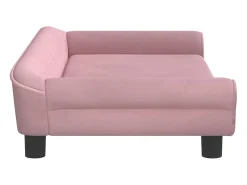Sofá infantil 100x50x26 cm veludo rosa PT456637