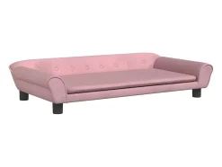 Sofá infantil 100x50x26 cm veludo rosa PT456637