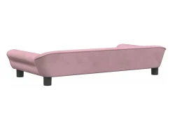 Sofá infantil 100x50x26 cm veludo rosa PT456637