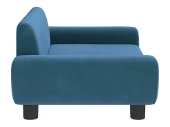 Sofá infantil 70x45x33 cm veludo azul PT511217