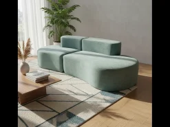 Sofá Lounge duplo - sálvia