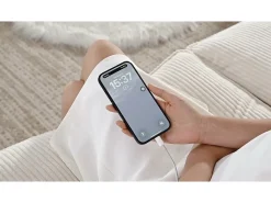 Sofá moderno - 4 lugares - Apoio de pés removível - Portas USB - Compartimentos de armazenamento + Porta-copos - Bege