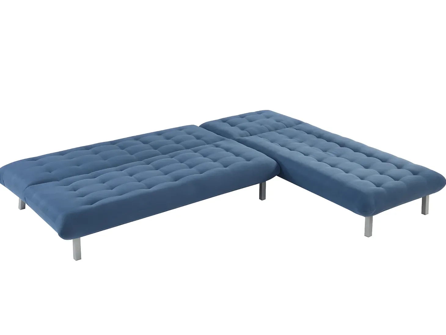 Sofá modular convertível em tecido azul - HORNET