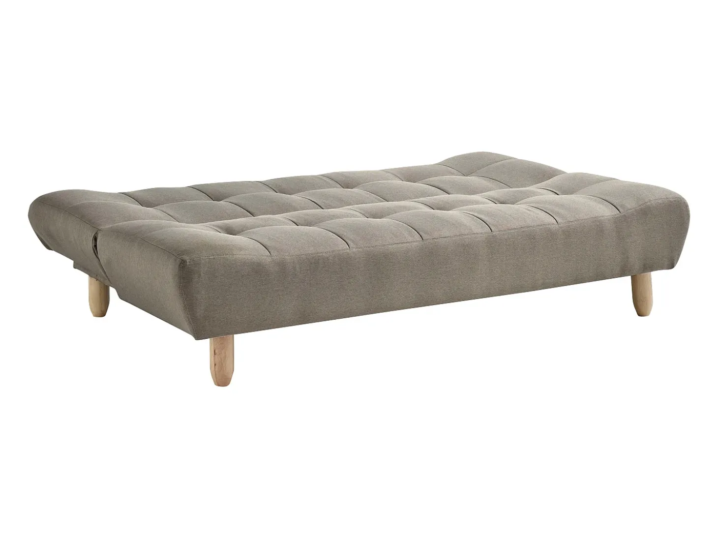 Sofá modular convertível ESTEBAN em tecido taupe
