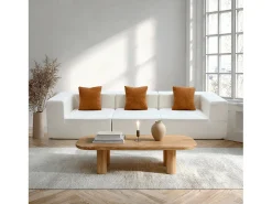Sofá Pure - branco laranja