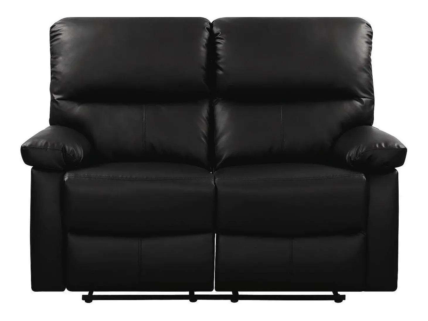 Sofá relaxante "Lincoln" - 147 x 89 x 103 cm - 2 lugares - Preto