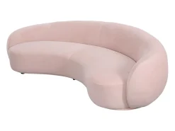 Sofá 260x75x125 cm rosa nua n77-25